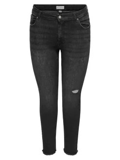 CARWILLY Mid waist Skinny fit Enkel lengte Jeans