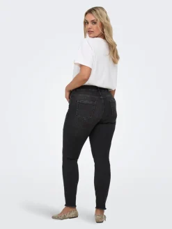CARWILLY Mid waist Skinny fit Enkel lengte Jeans