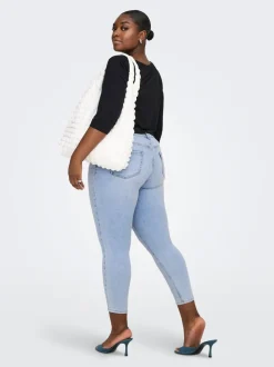 CARWILLY Mid waist Skinny fit Enkel lengte Jeans