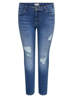CARWILLY Mid waist Skinny fit Enkel lengte Jeans