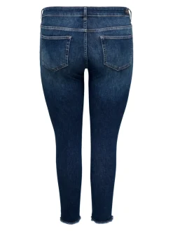 CARWILLY Mid waist Skinny fit Enkel lengte Jeans