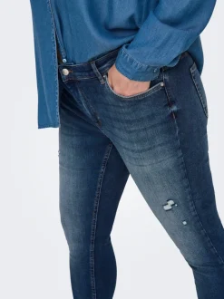 CARWILLY Mid waist Skinny fit Enkel lengte Jeans