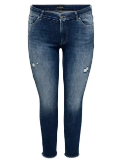 CARWILLY Mid waist Skinny fit Enkel lengte Jeans