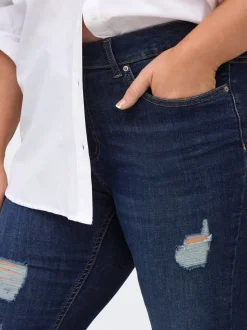 CARWILLY Mid waist Skinny fit Enkel lengte Jeans