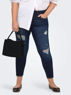 CARWILLY Mid waist Skinny fit Enkel lengte Jeans