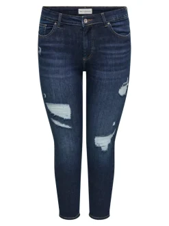 CARWILLY Mid waist Skinny fit Enkel lengte Jeans