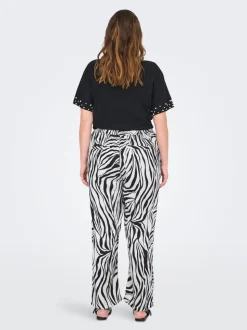 CARYAVA Regular fit Broek met wijde pijpen