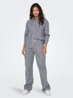 JDYABBY Wide leg fit Broek met wijde pijpen