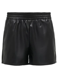 JDYALAIA Mid waist Regular fit Short van synthetisch leer