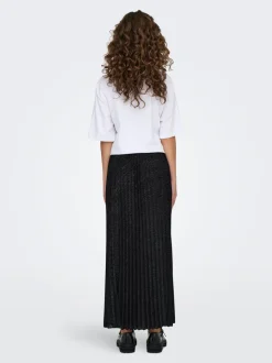 JDYAMALFI Plissé rok Midi-rok
