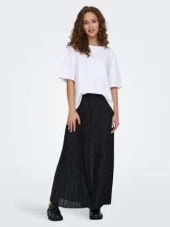 JDYAMALFI Plissé rok Midi-rok