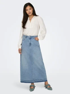 JDYBELLA Denim Denim rok Lange rok