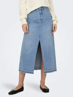 JDYBELLA Denim Denim rok Midi-rok