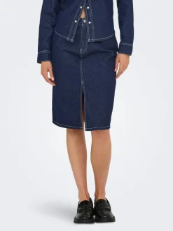 JDYBELLA Denim Denim rok Midi-rok