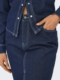 JDYBELLA Denim Denim rok Midi-rok