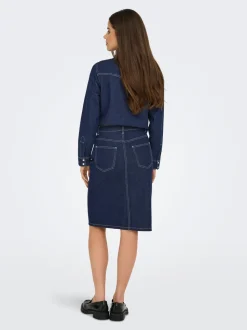 JDYBELLA Denim Denim rok Midi-rok