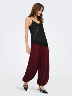JDYCASSY Baggy fit Broek met wijde pijpen