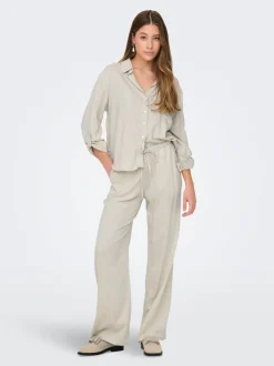 JDYCAYA Wide leg fit Linnen Broeken