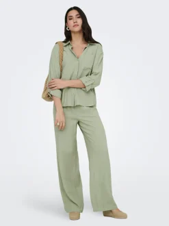 JDYCAYA Wide leg fit Linnen Broeken