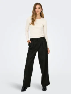 JDYCHARLY Wide leg fit Broek met wijde pijpen