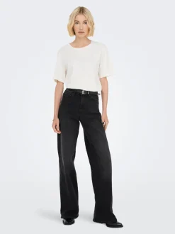 JDYFELINA-FINA High waist Wide leg fit Jeans