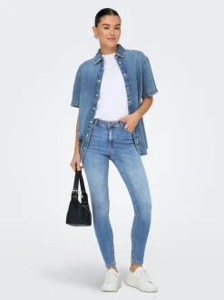 JDYFINA Mid waist Skinny fit Enkel lengte Jeans