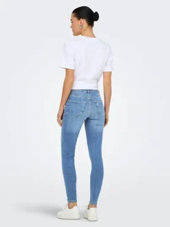 JDYFINA Mid waist Skinny fit Enkel lengte Jeans