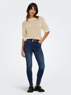 JDYFINA Mid waist Skinny fit Enkel lengte Jeans