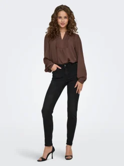 JDYFINA Mid waist Skinny fit Enkel lengte Jeans