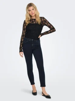 JDYFINA Mid waist Skinny fit Enkel lengte Jeans