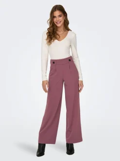 JDYGEGGO Wide leg fit Broek met wijde pijpen