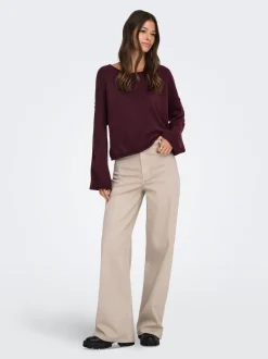 JDYIRIS Regular fit Broek met wijde pijpen