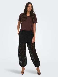 JDYJULIA Baggy fit Kanten broek