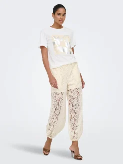 JDYJULIA Baggy fit Kanten broek