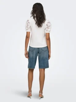 JDYLINA Mid waist Loose fit Bermuda shorts