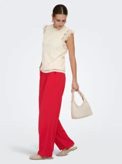 JDYLOUISVILLE Wide leg fit Broek met wijde pijpen