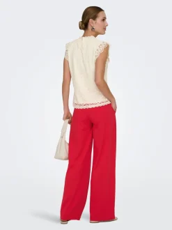 JDYLOUISVILLE Wide leg fit Broek met wijde pijpen