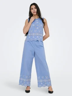 JDYMARINA Wide leg fit Broek met wijde pijpen