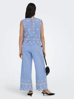 JDYMARINA Wide leg fit Broek met wijde pijpen