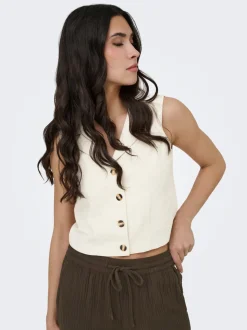 JDYMILAN Linnen Stijlvol gilet