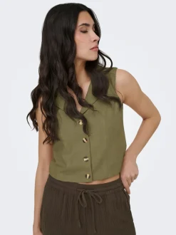 JDYMILAN Linnen Stijlvol gilet