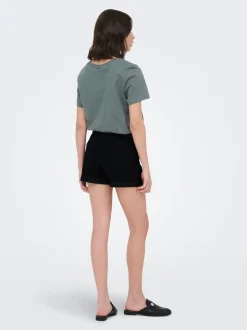 JDYMOON Mid waist Regular fit Denim shorts