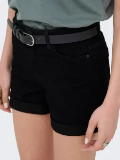JDYMOON Mid waist Regular fit Denim shorts