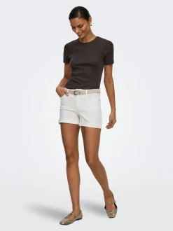 JDYMOON Mid waist Regular fit Denim shorts