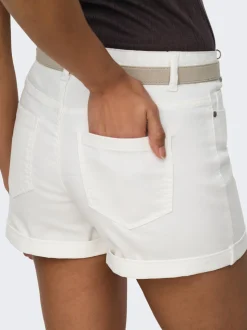 JDYMOON Mid waist Regular fit Denim shorts
