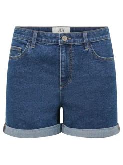 JDYMOON Mid waist Regular fit Denim shorts