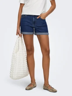 JDYMOON Mid waist Regular fit Denim shorts