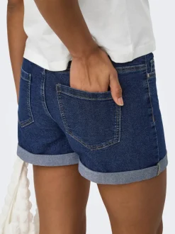 JDYMOON Mid waist Regular fit Denim shorts