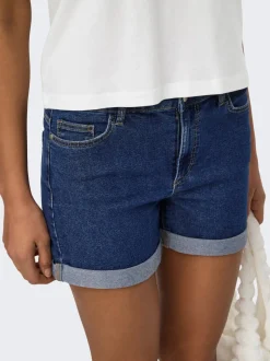 JDYMOON Mid waist Regular fit Denim shorts