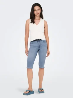 JDYMOON Mid waist Skinny fit capri Jeans